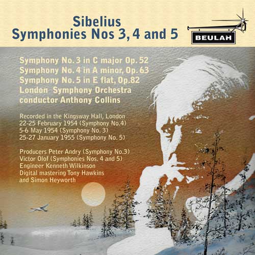 10PD8 Sibelius  symphonies numbers 3 4 and 5