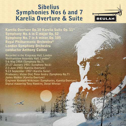 11PD8 Sibelius symphonies numbers 6 and 7, Karalia overture and suite 