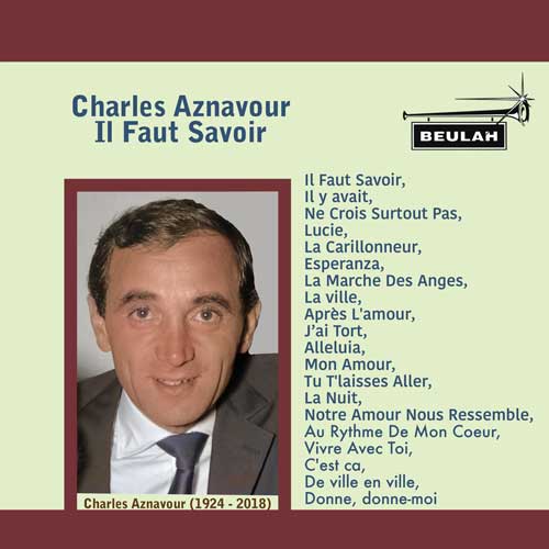 1pdr75 Charles Aznavour Il Faut Savoir