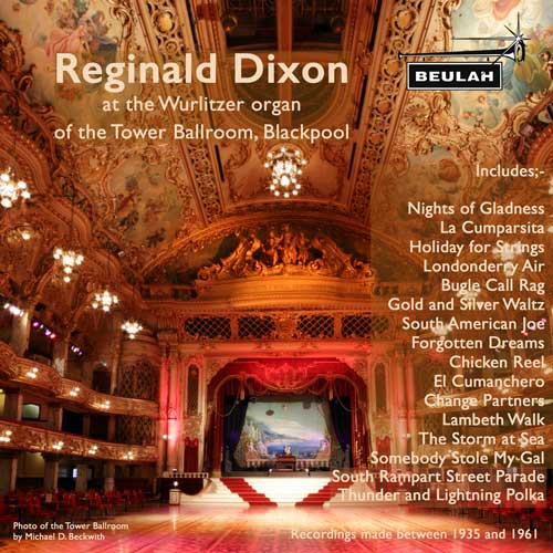 1ps55 Reginald Dixon at the Wurlitzer Organ of Tower Ballroom Blackpoo